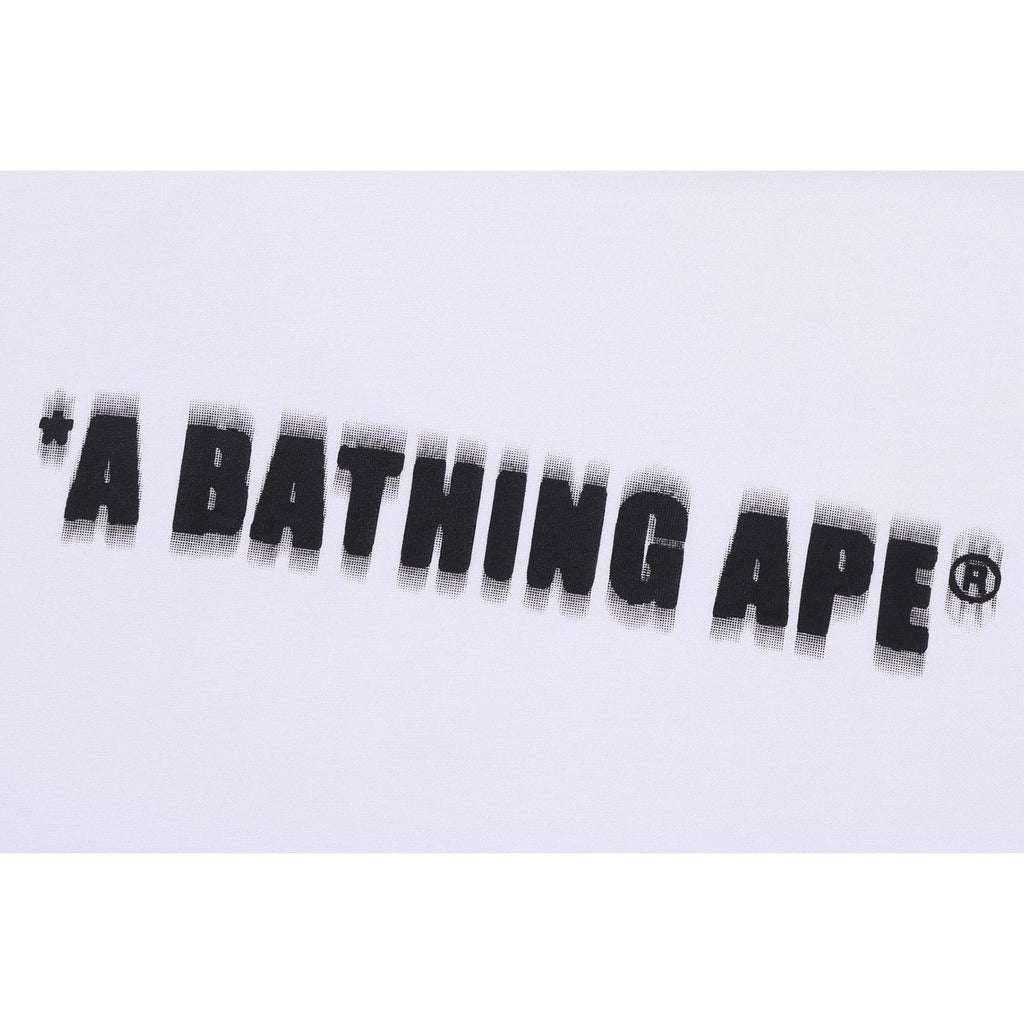 SPRAY PRINT BATHING APE LOGO RELAXED FIT TEE MENS