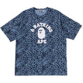 WILD LEOPARD PATTERN COLLEGE RELAXED FIT TEE MENS