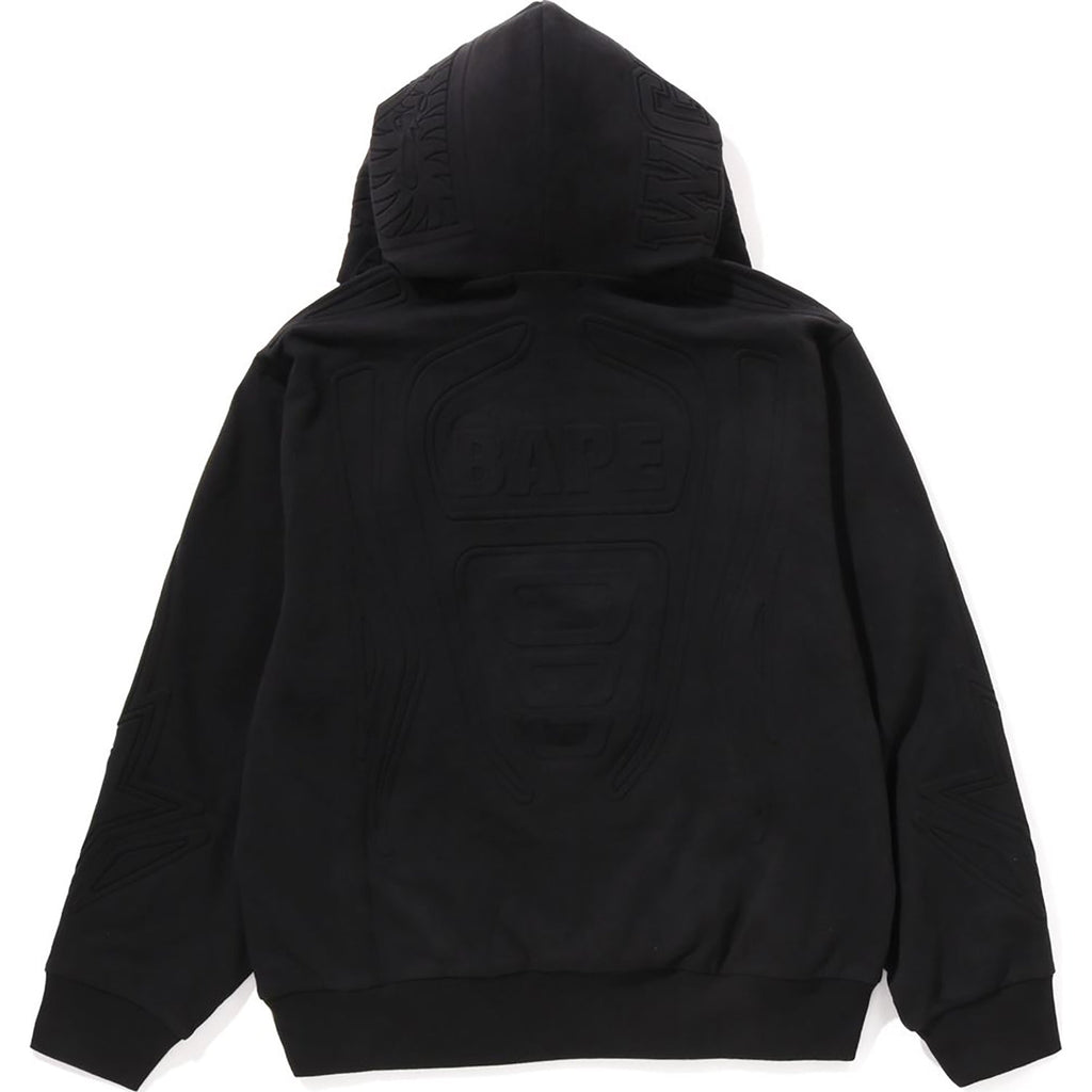 PADDED SHARK CROPPED FIT PULLOVER HOODIE MENS